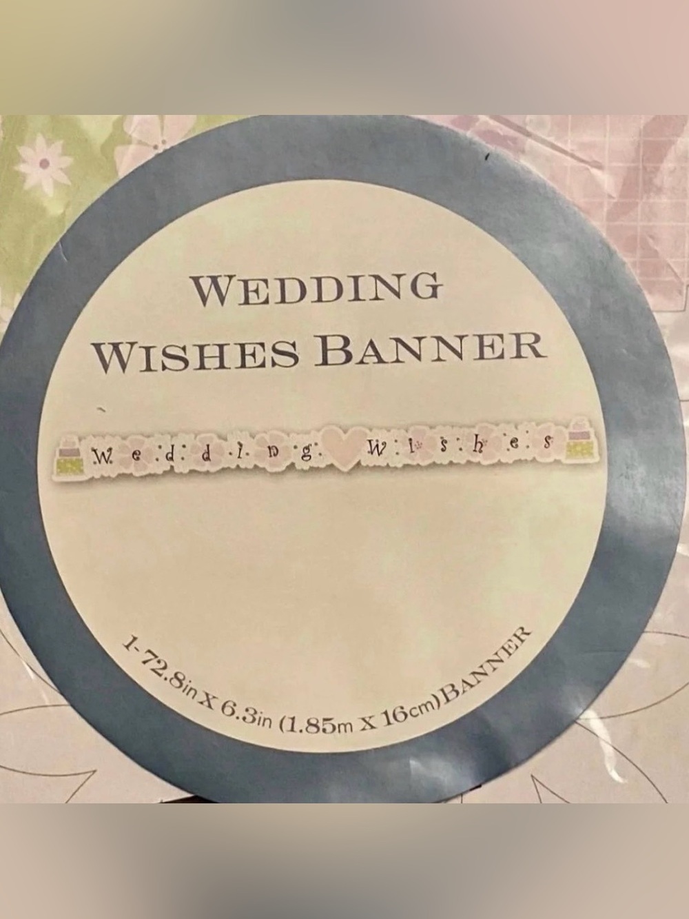 💞 New 6ft Wedding Wishes Bridal Shower Party Banner